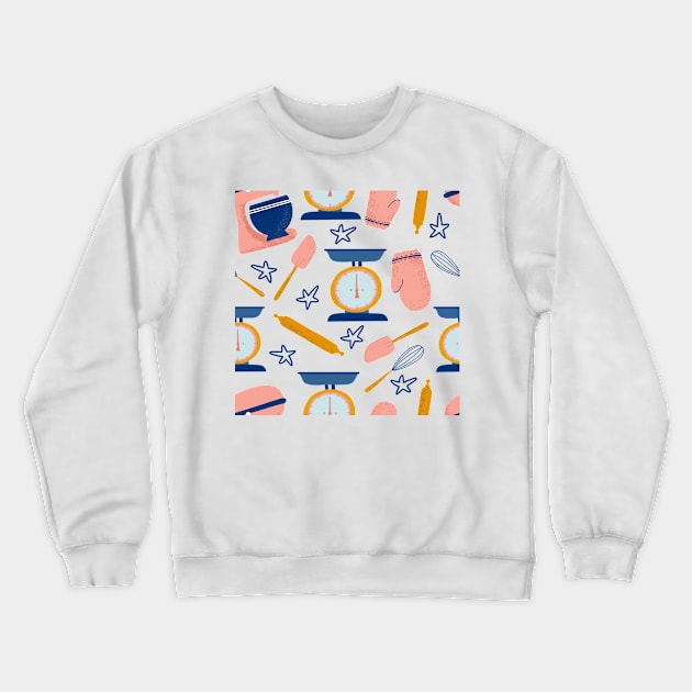 Home Baking Pattern Crewneck Sweatshirt by Patternos